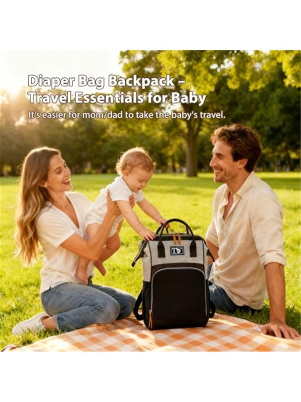 Diaper Bag Backpack for Women Multifunction Travel Essentials Baby Diaper Bag - Picture 2 of 6